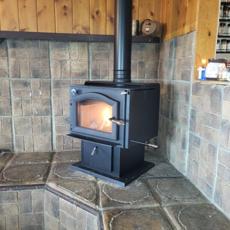 Installed Wood Stove